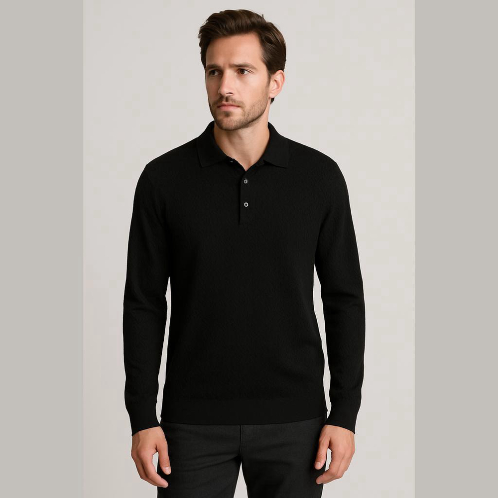 Greg Norman Golf Polo Mens XL Long Sleeve Cotton